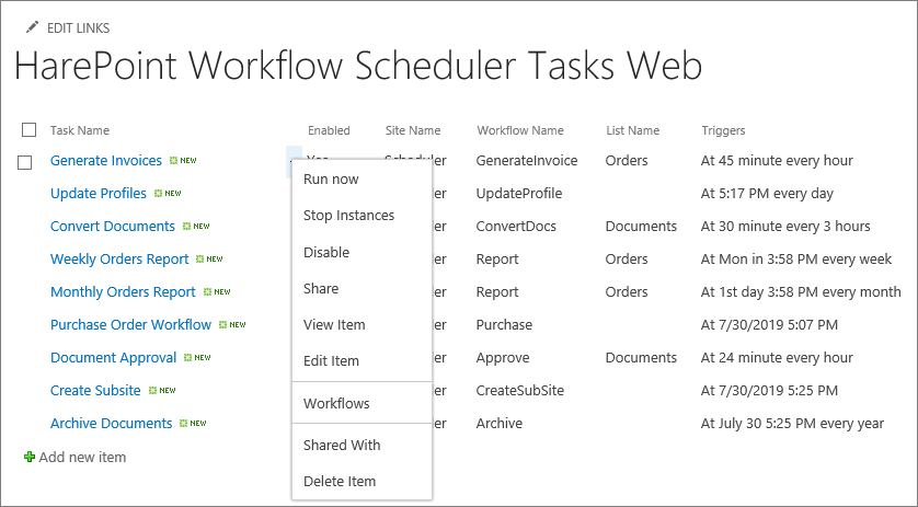 Run SharePoint workflow on schedule