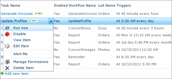 Custom Workflow