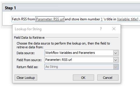 Return parameter. Really simple Syndication.