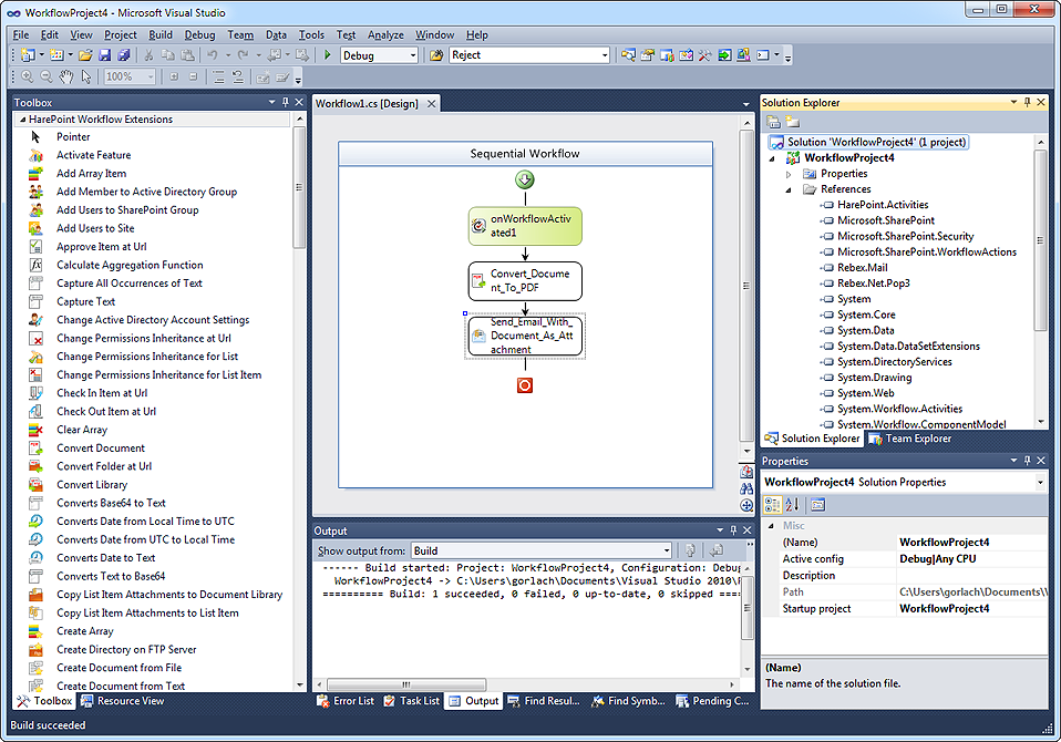 sharepoint 2010 workflow visual studio harepoint workflow extensions for sharepoint screenshots sharepoint 2010 workflow visual studio harepoint workflow extensions for sharepoint screenshots