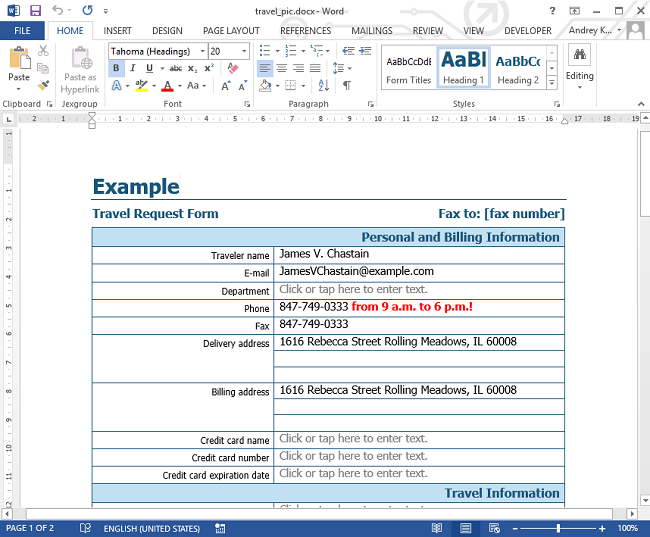 Compose email in MS Word